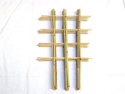 Obrázok z Rebrík bambusový dvojitý 60 cm - BALENIE 5ks