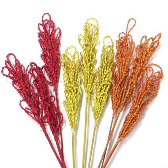 Obrázek z Palm cord flower - barevný, na stonku (10ks) 
