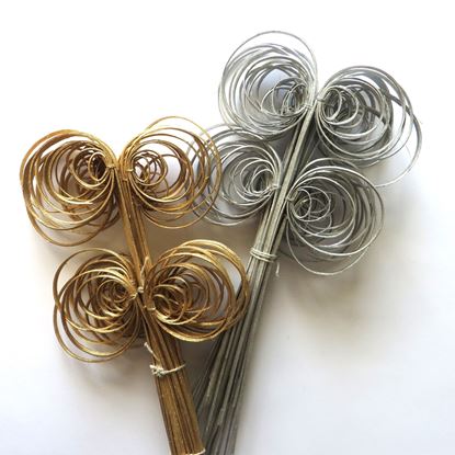 Picture of Cane coil mini - zlatá, strříbrná (25ks)